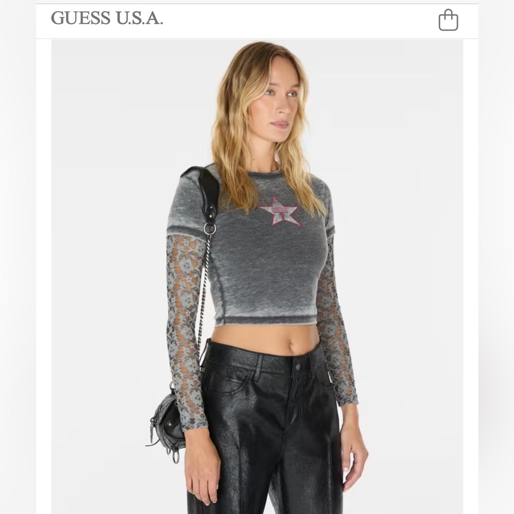 GUESS vintage layered top